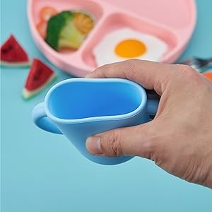2 ears Silicone Training Cups for Baby and Kids, Toddler Learning Cups with
