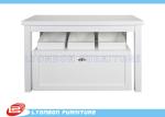 Presenting Goods Retail Display Tables With Open Drawer , Custom MDF Display