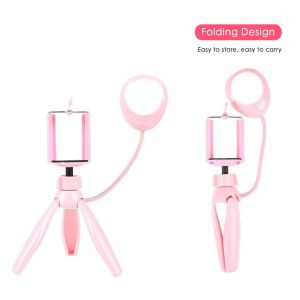 Adjustable Beauty Fill Light Mini Pink Live Stream 8 Leds 3 Levels Lighting