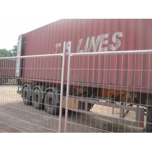 Cheap Self support 42 microns thick galvanized temporary fence 1.8m*2.9m tube OD32mm*2.00mm Mesh spacing 60mm*150mm*4.00mm for sale