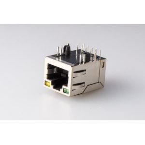 Cheap Surface Mount RJ45 With Transformer Female PCb Jack 10 / 100Base - T Tab Up for sale