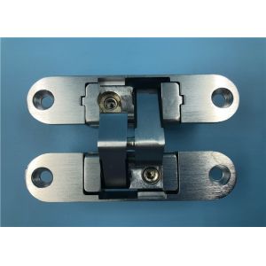 Satin Chrome Mortise Mount Invisible Hinge For Residential Metal Door