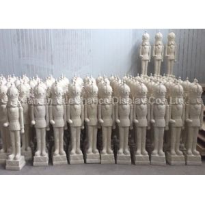 Fiberglass Soldier H120cm Shop Display Christmas Decorations With Custom Color