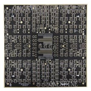 Cheap 2 Layer Black Soldermask PCB Board FR4 CEM-3 Material for sale