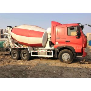 Big Horsepower Commercial Cement Mixer 6 X 4 Type Three Axle Eaton Motor