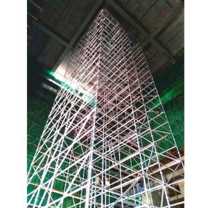 Aluminium Lightweight Birdcage Scaffolding , Mobile Scaffold Tower For Easy