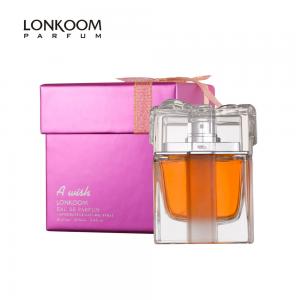 China A Wish LONKOOM Pink perfume for women original 100ml EDP Floral–Fruity scent perfume factory long lasting low price on sale