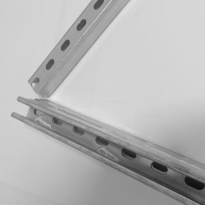 Q345 ISO Galvanized C Section Steel 124mm Hanging Supporting System slotted C