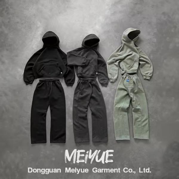 Quality Custom Blank Zip Up Plain Pullover Hoodie Joggers Baggy Sweatpants Hoodie Set Jogging Suits Sweatsuit Tracksuits For Men wholesale