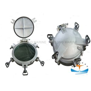 Steel Opening Porthole Window , Custom Marine Windows With Deadlight Marine Side Scuttle