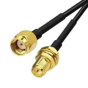 RG174 Coaxial RP SMA Male to RP SMA Female Antenna Extension Cable for Wifi Router Security Camera