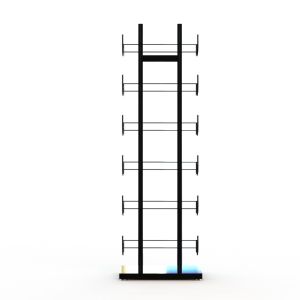 Flooring Stand Display yoga mat hanging rack 6 shelves 12 Layers
