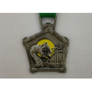 China Durable Custom Sports Medallions , Promotional Awards Ribbon Running Race Medals on sale