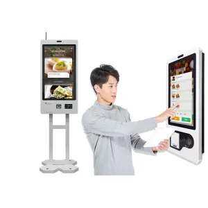 China 23.8 INCH Self Ordering Kiosk Android Operating System Wall Mounted Installation on sale