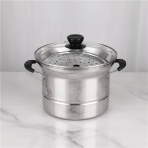Multi Function Stackable Steamer Pot 22cm Stainless Steel