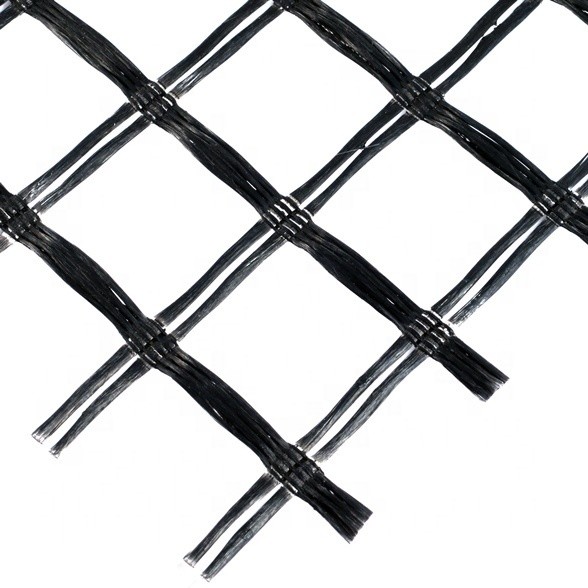 Chinese Design Style Road Basement Reinforcement Polyester PET Geogrid/ PVC