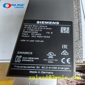 China 6SL3120-2TE15-0AA4 SIEMENS SINAMICS S120 Double Motor Module Input on sale