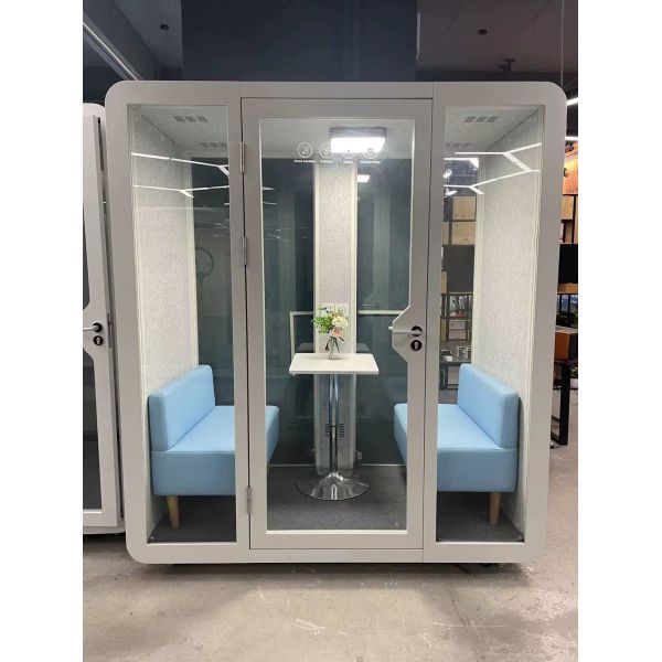 Quiet Meeting Room Pod Designed for Portable Sleep and Work Efficiency