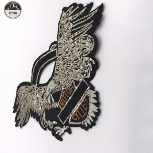 Personalized Sequined Embroidered Eagle Patches Cartoons Image For Clothing