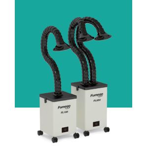 150W Laser Marking Fume Extractor Soldering With 2 Suction pipes