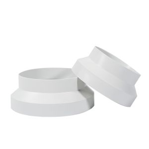 100mm Square Plastic Grill White PP Ducting Ventilation Extract Fan with Insect