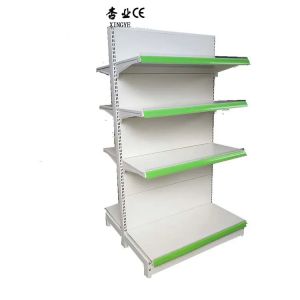 Factory Custom size color gondola shelving retail 4-layer supermarket shelving