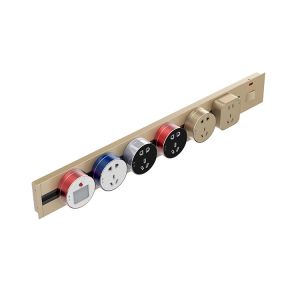 Multi Electrical Tabletop Movable Power Track Socket Smart Plug Outlet