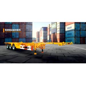 3 Axles High Quality Heavy Load Capacity Trailer Skeleton Parts Container