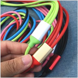 1.2 M 3 in1 Multi-Function Durable TPE Micro USB Type C charging Cable Cord For