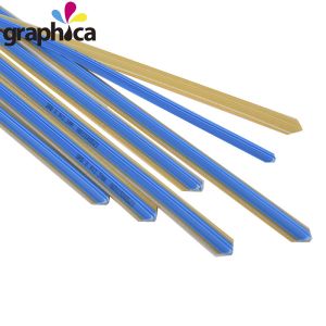 Top Seller Blue Outbox Graphic Plastic Die Cutting Creasing Matrix for Printing