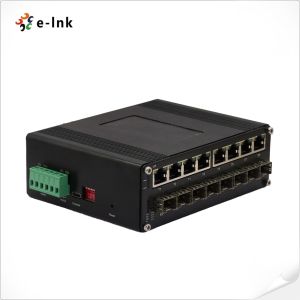 Industrial L2+ 8-Port 10/100/1000T + 8-Port 1000X SFP Managed Ethernet Switch