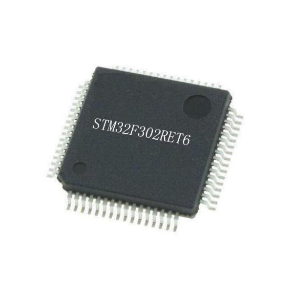 Quality LQFP64 ARM Cortex M4 STM32F302RET6 32Bit Single Core 72MHz Microcontrollers Chip wholesale