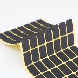 Custom Self Adhesive Silicone Rubber Gasket Anti Slip Shock Absorption Black