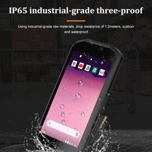 4GB Memory Capacity 5inch Rugged Android PDA with GPS NFC UHF and Back Clip