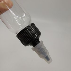 Dropper Bottles PET Plastic Transparent Squeeze Bottle with Screw Cap Sealing Type