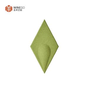 Various Color and Shapes 3D Polyester Acoustic Panels Lightweight For Absorption