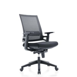 Woven Mesh Height Adjustable Office Chair Conjoined Armrest