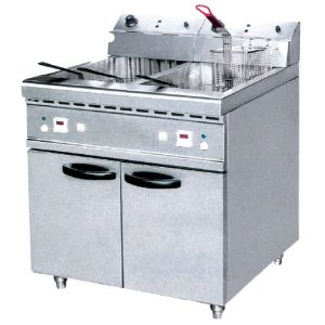 China JUSTA 40L Electric Two Tank Deep Fryer With Cabinet ZH-RCX2 Western Kitchen Equipment on sale