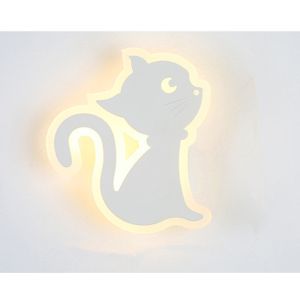 Simple Modern Bedroom Bedside LED Wall Lamp Creative Aisle Lamp cat wall lamp