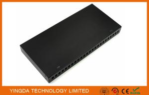 China 19” 24 Port Rack Patch Panel , 24 Cores SC Simplex Adapter Panel Rack Mounting Black on sale