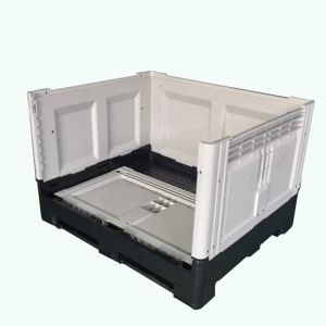 Cunstomzied Color Collapsible Plastic Pallet Containers 700L Capacity 43kg