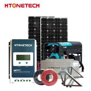 Htonetech Hybrid off Grid Solar Power Generator Energy System China 30kwh 40kwh
