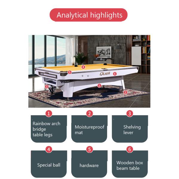 Standard Edition Fancy Nine Ball Table Billiards Tennis Combo