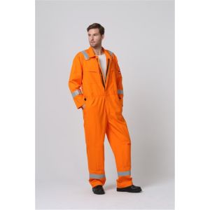 Cheap Brass Zips Fr Flame Resistant Apparel , EN11611 Heat Resistant Overalls for sale