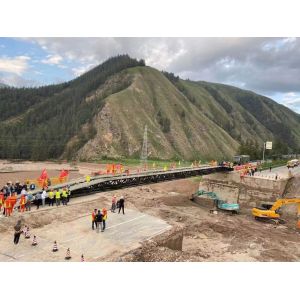 Design Tracked Load 60t Convenient Transportation Mechanized Bridge Emergency