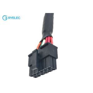 Micro Fit 3.0 Molex 43025-1200 To 2.1*5.5mm Power Jack Custom Wire Harness With PH 2.0-4 Pin 2 3 Pin Jst - Sm