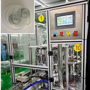Cheap Non-standard Automation Mechanical Double-folding Cap Assembly Machine Fast Running Speed High Capacity for sale