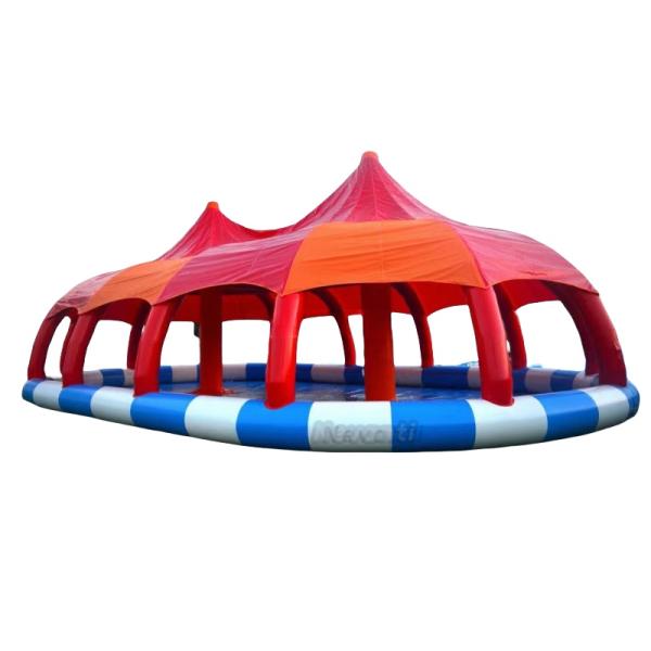 Water Park Must-Have Rectangular Metal Frame Swimming Pool with 100-500kg Max Capacity