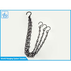 China S Shape Hook Chain Hanging Kit , Steel Plant Hanging Kit 12kg Bearing Load on sale
