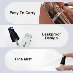 2ml 3ml 5ml 8ml 10ml Mini Black Empty Glass Vial Perfume Spray Samples Bottles